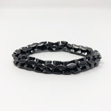 Hematite Non-Magnetic Bracelet Mens Womens Unisex Adjustable Size X29