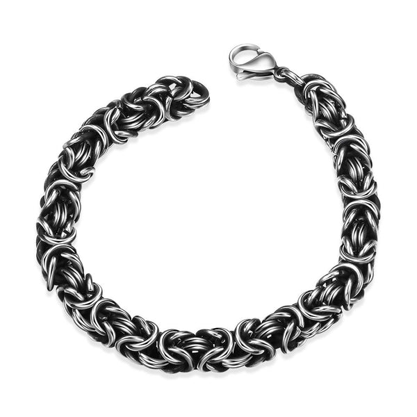 Stainless Steel Bracelet  9 Inches 7MM Lobster L423