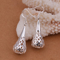 Sterling Silver Drop Dangle Hook Earrings L22