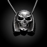 Stainless Steel Necklace Pendant Egypt Pharaoh Biker 23" 3.5MM Lobster B213