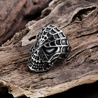 Stainless Steel Antique Gothic Biker Tribal Ring Black Men's Unisex B185