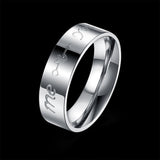 Stainless Steel Band Fashion Wedding Ring Men's Unisex B465