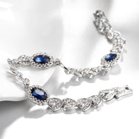 Platinum Plated Bracelet Snap 8 Inches 11MM L156