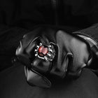 Stainless Steel Gothic Biker Tribal Ring Black Red Men's Unisex Claws B190