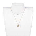 Stainless Steel Pendant Necklace Lobster Dog Paw Prints Gold 17.5" Z511