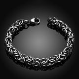 Stainless Steel Bracelet  9 Inches 7MM Lobster L423