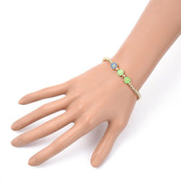 Stretch Bead Bracelet Friendship Bracelet Enamel Word BFF Best Friend Gold Z153