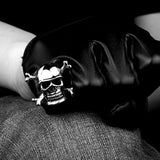 Stainless Steel Antique Gothic Biker Tribal Ring Black Men's Unisex Skull B176