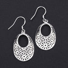 Sterling Silver Plated Earrings  Drop Dangle Fish Hook Clasp L693