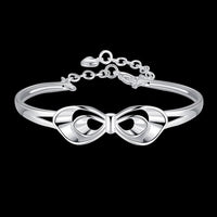 Sterling Silver Plated Bracelet Adjustable 6MM Lobster L235