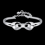 Sterling Silver Plated Bracelet Adjustable 6MM Lobster L235