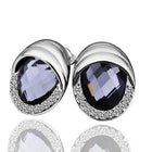 White Gold Zirconia Stud Earrings L71