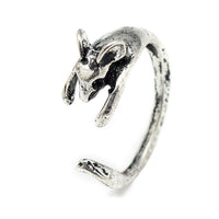 Alloy Cuff Ring Mouse Adjustable Antique Silver Size 6 Adjustable 16mm P427