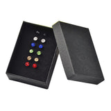 304 Stainless Steel Grade A Rhinestone Ear Studs 17x6mm Pin 0.7mm 6pair/box P338