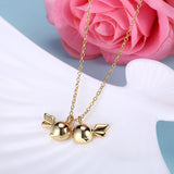 Yellow Gold Plated Necklace Pendant Wings 19 Inches 1MM Lobster Clasp B182