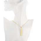 Yellow Gold Plated Necklace Pendant 19 Inches 1MM Lobster Clasp B135