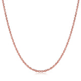 Rose Gold Plated Necklace 25" Inches Chain 1MM Lobster Clasp B328