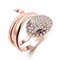 Rose Gold Plated Fashion Ring AAA Zirconia For Women B154