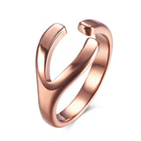 Rose Gold Plated Fashion Ring Women Open B462