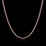 Sterling Silver Plated Necklace Chain 20 Inches 1MM Lobster Clasp B359