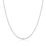 Platinum Plated Necklace Chain 19 Inches 1MM Lobster Clasp  B326