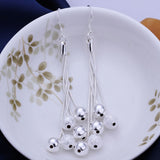 Sterling Silver Drop Dangle Chandelier Hook Earrings L17