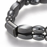 Magnetic Hematite Pain Relief Energy Powerful Stretch Bracelet Adjustable G10