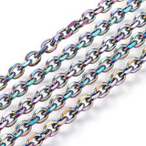 Stainless Steel Necklaces Lobster Rainbow Multi-color 20'' 24" 50cm Z576