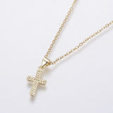 Stainless Steel Chain Necklace Micro Pave Zirconia Pendant  A395