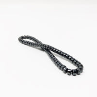 Hematite Non-Magnetic Bracelet Mens Womens Unisex Adjustable Size Black X6