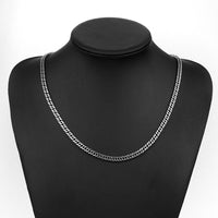 Stainless Steel Necklace Chain Curb Chain 23 Inches 3.5MM  Lobster Clasp B242