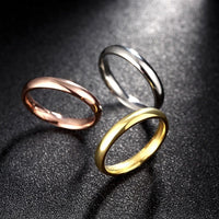 Stainless Steel Band Wedding Set Ring  Womens Unisex B432