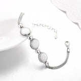 Platinum Plated Bracelet Lobster 7 Inches 13MM  L163