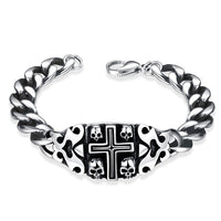 Stainless Steel Bracelet  7 Inches 11MM Lobster L437