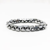 Hematite Non-Magnetic Bracelet Mens Womens Unisex Adjustable Size X26