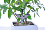 Men's Unisex Stainless Steel Leather Necklace Pendant Bird L22