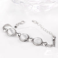 Platinum Plated Bracelet Lobster 7 Inches 13MM  L163