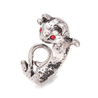 Alloy Ring Squirrel Adjustable Cat Antique Silver Size 6 Adjustable 16mm P435