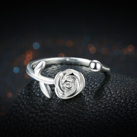 Sterling Silver Plated Fashion Resizable Ring AAA Zirconia Women B415