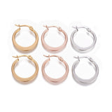 Stainless Steel Hoop Earrings Hypoallergenic Earrings Ring 20x2mm 3Pairs  Z271