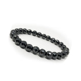 Hematite Non-Magnetic Bracelet Mens Womens Unisex Adjustable Size Black X38