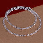 Men's Women's Unisex Sterling Silver Plated Necklace B15