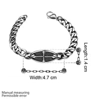 Stainless Steel Bracelet 8 Inches 8MM Lobster  L412