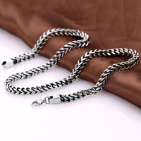 Stainless Steel Necklace Chain Wheat Chain 23 Inches 6MM Lobster Clasp B247