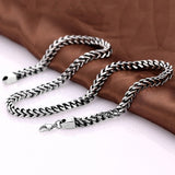 Stainless Steel Necklace Chain Wheat Chain 23 Inches 6MM Lobster Clasp B247