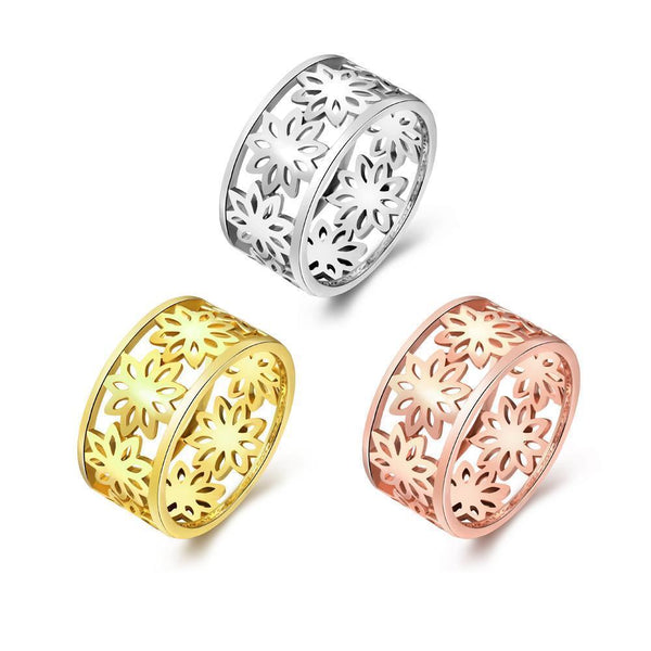 Rose Gold Platinum Plated Fashion Ring Women B270