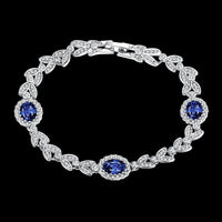 Platinum Plated Bracelet Snap 8 Inches 11MM L156