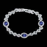 Platinum Plated Bracelet Snap 8 Inches 11MM L156