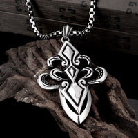 Stainless Steel Necklace Pendant Cross Biker Gothic 23" 3.5MM Lobster Clasp B225