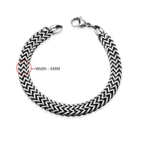 Stainless Steel Bracelet 9 Inches 8MM Lobster  L420